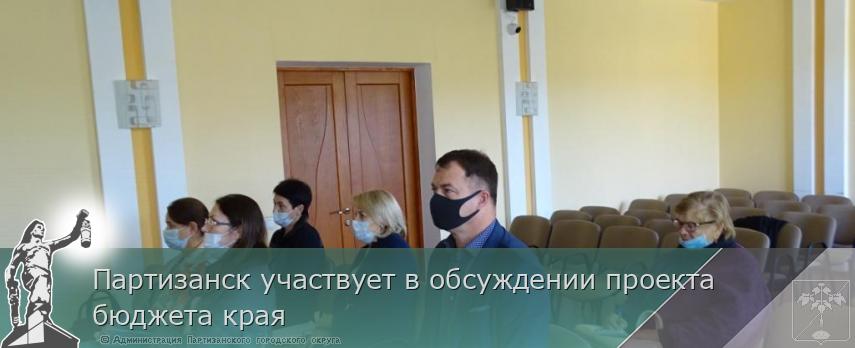 Партизанск участвует в обсуждении проекта   бюджета края | Администрация муниципального округа город Партизанск Приморского края Официальный сайт