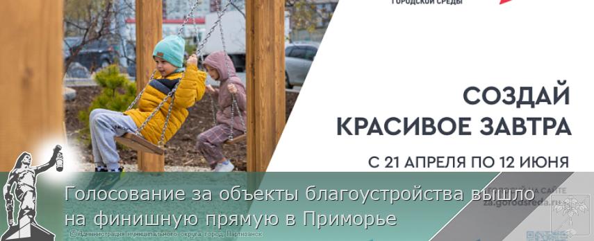 Голосование за объекты благоустройства вышло на финишную прямую в Приморье | Администрация муниципального округа город Партизанск Приморского края Официальный сайт
