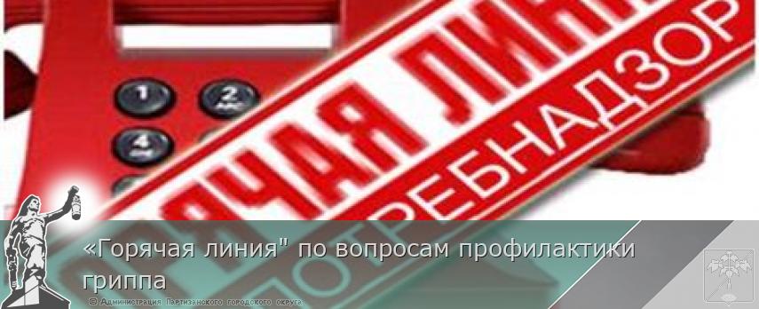 «Горячая линия" по вопросам профилактики гриппа | Администрация муниципального округа город Партизанск Приморского края Официальный сайт