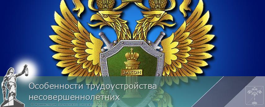 Особенности трудоустройства несовершеннолетних | Администрация муниципального округа город Партизанск Приморского края Официальный сайт Особенности трудоустройства несовершеннолетних | Администрация муниципального округа город Партизанск Приморского края Официальный сайт